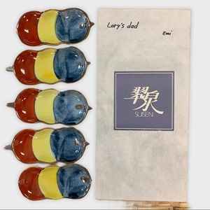Japanese Soy / Vegetable Dishes Set of 5